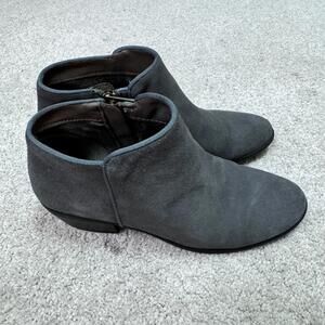 Toetos Bootie Suede Dallas Gray Slip On Women's Size 6 M